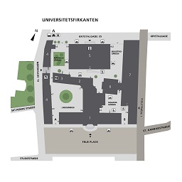 Kort over Universitetsfirkanten