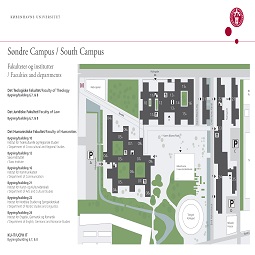 Kort over Søndre Campus